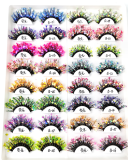 Colorful Luminous 3D False Eyelashes