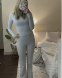 Cotton Women Fashion Hot Two Piece Pant Set XS-3XL