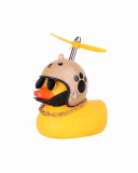 Car Cycling Decoration Wearing Helmet Tiktok Small Yellow Duck