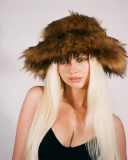 Trendy Popular Warming Imitation Raccoon Fur Hat Bag Sets