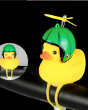 Car Cycling Decoration Wearing Helmet Tiktok Small Yellow Duck