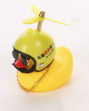 Car Cycling Decoration Wearing Helmet Tiktok Small Yellow Duck
