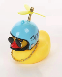 Car Cycling Decoration Wearing Helmet Tiktok Small Yellow Duck