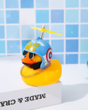 Car Cycling Decoration Wearing Helmet Tiktok Small Yellow Duck