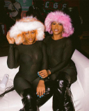 Trendy Popular Warming Imitation Raccoon Fur Hat Bag Sets
