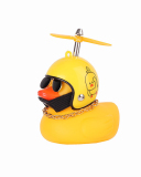 Car Cycling Decoration Wearing Helmet Tiktok Small Yellow Duck