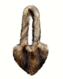 Wholesale Popular Y2K New Style Heart Shaper Fur Crossbody Bag