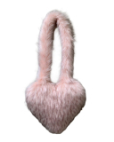 Wholesale Popular Y2K New Style Heart Shaper Fur Crossbody Bag
