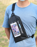 Cycling Outdoor Transparent Velcro PU Mobile Phone Fingerprint Touch Waterproof Bag