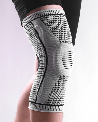Outdoor Sports Silicone Spring Breathable Knee Pads Mountain Running Basketball Cycling Knitted Knee Pads