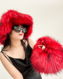 Warm Fur Trendy Popular Imitation Raccoon Fur Hat