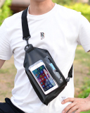 Cycling Outdoor Transparent Velcro PU Mobile Phone Fingerprint Touch Waterproof Bag