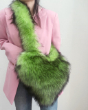 Wholesale Popular Y2K New Style Heart Shaper Fur Crossbody Bag