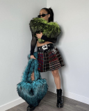 Wholesale Popular Y2K New Style Heart Shaper Fur Crossbody Bag