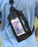 Cycling Outdoor Transparent Velcro PU Mobile Phone Fingerprint Touch Waterproof Bag