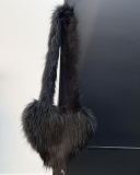 Wholesale Popular Y2K New Style Heart Shaper Fur Crossbody Bag