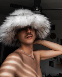 Warm Fur Trendy Popular Imitation Raccoon Fur Hat