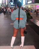 Women Wholesale Fashion New Jean Short Set S-XXL