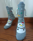 Hand-in-hand Socks Couples Magnetic Pull Cute Christmas Socks Cotton Stick Magnet Midtube Socks