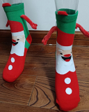 Hand-in-hand Socks Couples Magnetic Pull Cute Christmas Socks Cotton Stick Magnet Midtube Socks