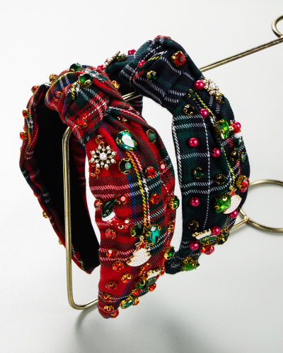Xmas Grid New Headband