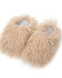 Popular Warm Housewear Mongolian Fur Slides 36-51