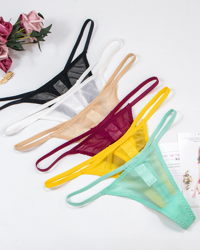 Sexy Printed Mesh G-string S-2XL