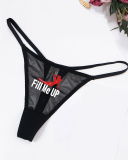 Sexy Printed Mesh G-string S-2XL