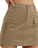 Cotton Women Short Mini Skirt XS-XL