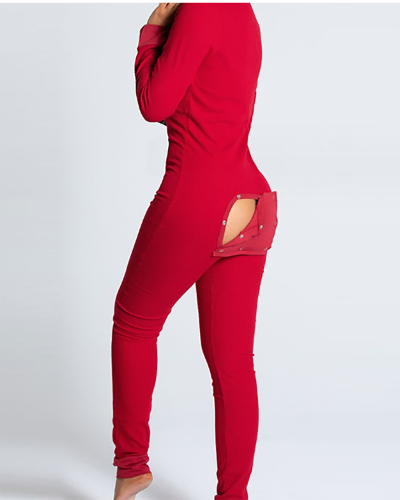 Wholesale Printed  Christmas Red Women Jumpsuit S-XL