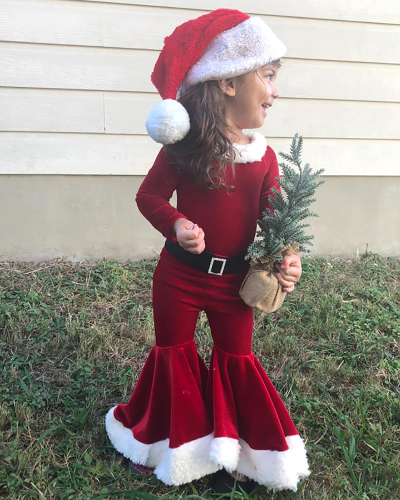 Cute Christmas Kids 3 Piece Set Cosaply Costume Set