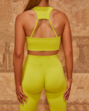 Solid Color Women Square Collar I Back Sports Bra S-L