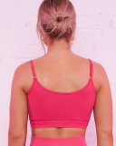 Yoga Solid Color Seamless Sling Sports Bra S-L