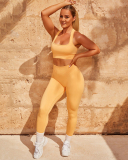 Solid Color Women Square Collar I Back Sports Bra S-L