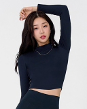 Solid Color Long Sleeve Yoga Tops No Pad S-L