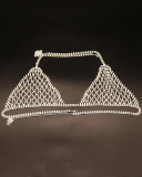 New Rhinestone Bikini Sexy Night Club Body Chain Set Gild Silvering