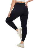 Fleece High Waist Running Plus Size Yoga Leggings Pants Gray Black XL-4XL