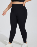 Women High Waist Side Pocket Plus Size Yoga Pants Leggings Gray Pink Black XL-4XL