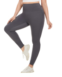 Fleece High Waist Running Plus Size Yoga Leggings Pants Gray Black XL-4XL