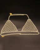 New Rhinestone Bikini Sexy Night Club Body Chain Set Gild Silvering