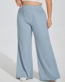 High Waist Wide Leg Women Quick Dry Sports Plus Size Yoga Pants XL-4XL