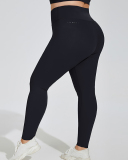 High Waist Hips Lift Quick Dry Women Plus Size Pants Green Purple Black XL-4XL
