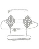 Luxury Rhinestone Bra String Sexy Jewerly Body Chain Gild Silvering