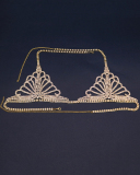 Sexy Rhinestone BIkini Fashion Jewerly Body Chain Gild Silvering