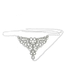 Luxury Rhinestone Bra String Sexy Jewerly Body Chain Gild Silvering