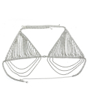 Sexy Fashion Shining Rhinestone Bikini Sets Body Chain Gild Silvering