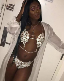 Luxury Rhinestone Bra String Sexy Jewerly Body Chain Gild Silvering