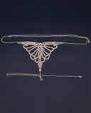 Sexy Rhinestone BIkini Fashion Jewerly Body Chain Gild Silvering