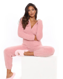 Casual Sweet Vacation Home Wear  Hoodie Jumpsuits