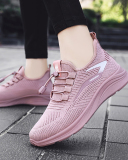Women Fashion Breathable Casual Sport Sneakers Black Gray Pink 36-41